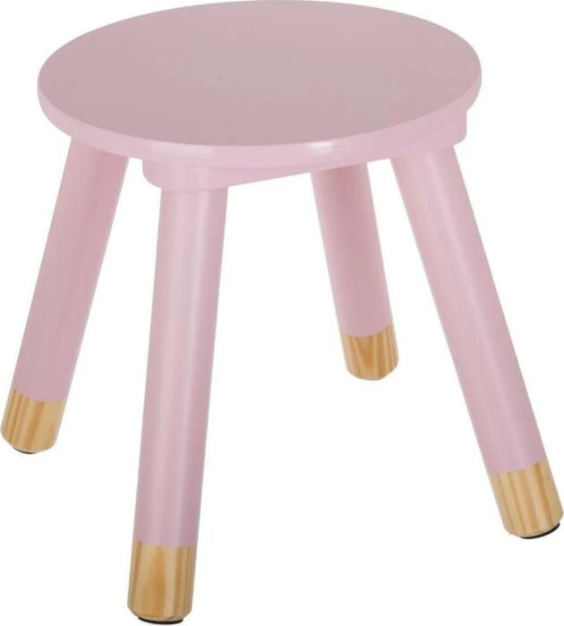Růžová dětská stolička STOOL