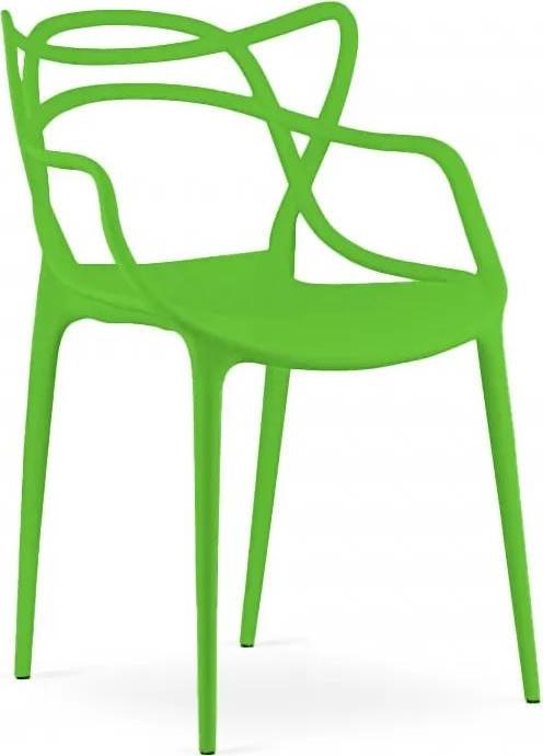 Zelená plastová židle